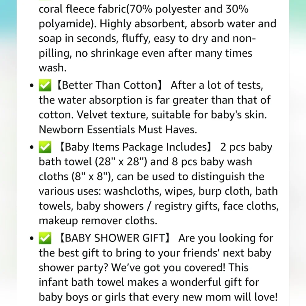 NWOT Bundle baby hooded towels and wash cloths